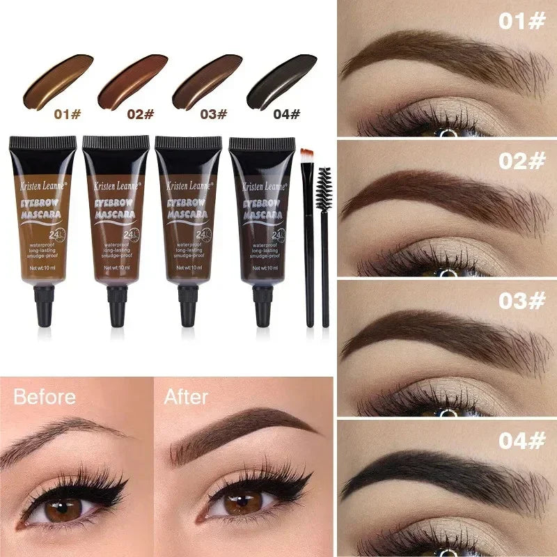 4-Color Waterproof Eyebrow Cream