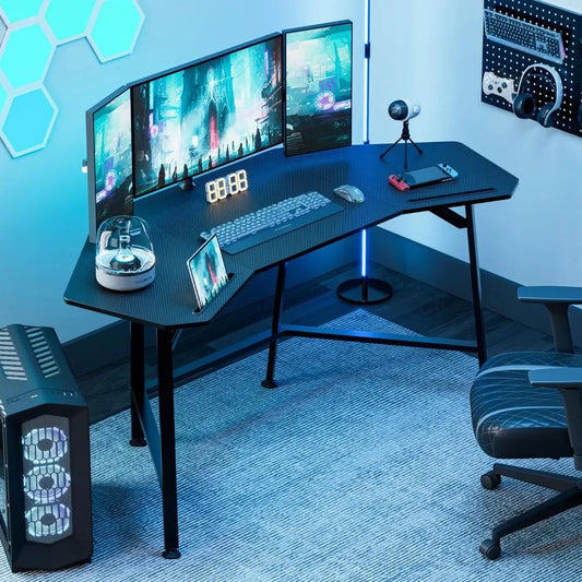 ANGDUO Wing-Shaped Ergonomic Gaming Desk