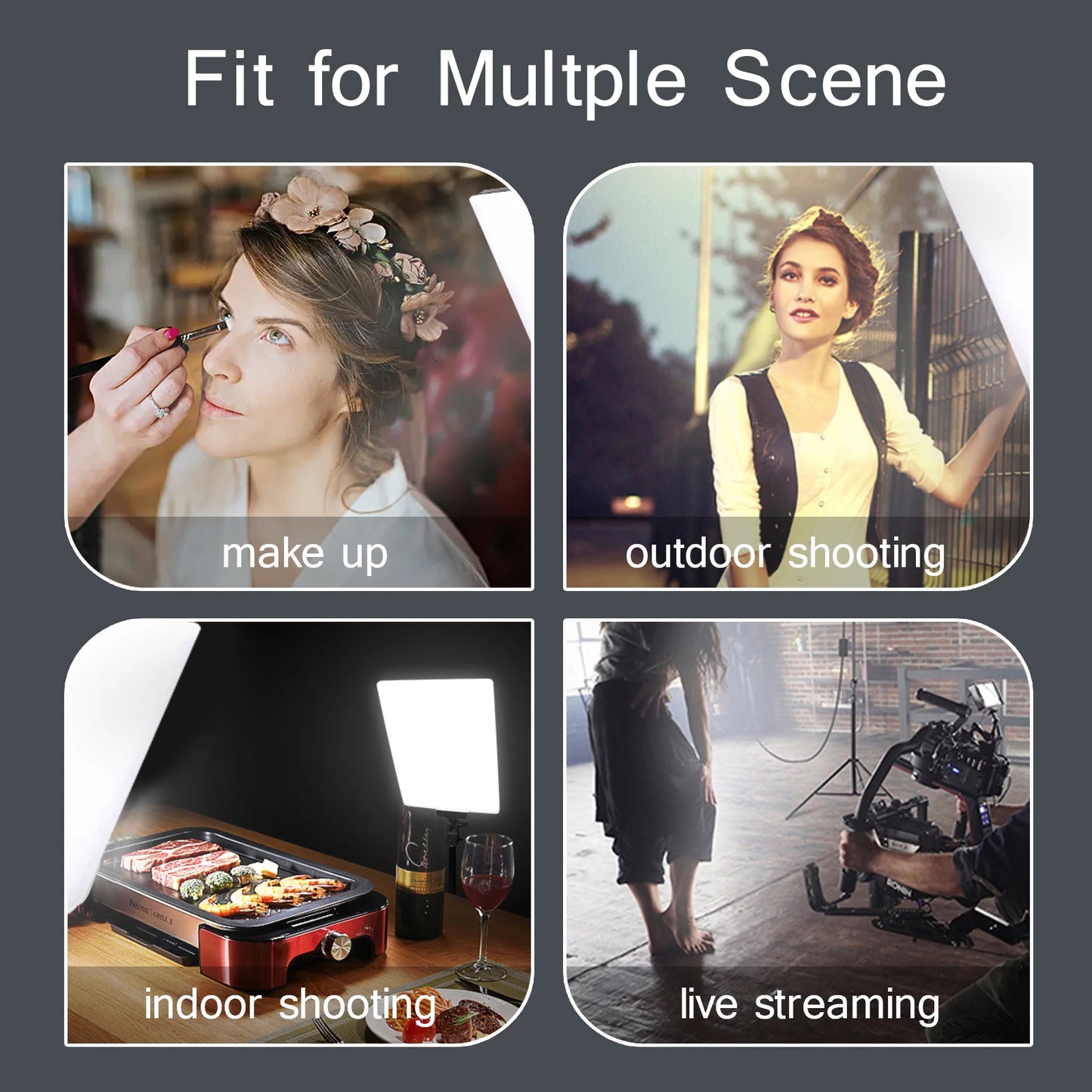 BTFOOR LED Video Light for Streaming