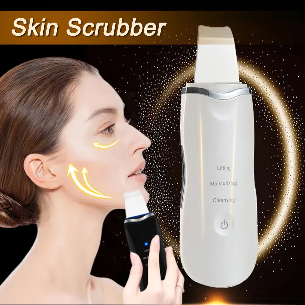 Ultrasonic Skin Scrubber Facial Spatula