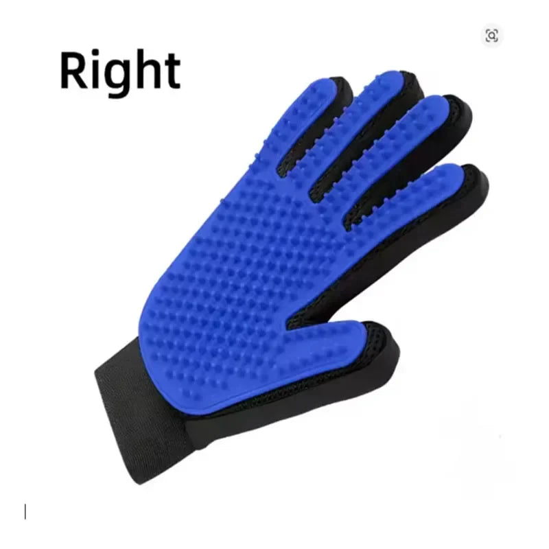 Rubber Dog Grooming Hair Gloves