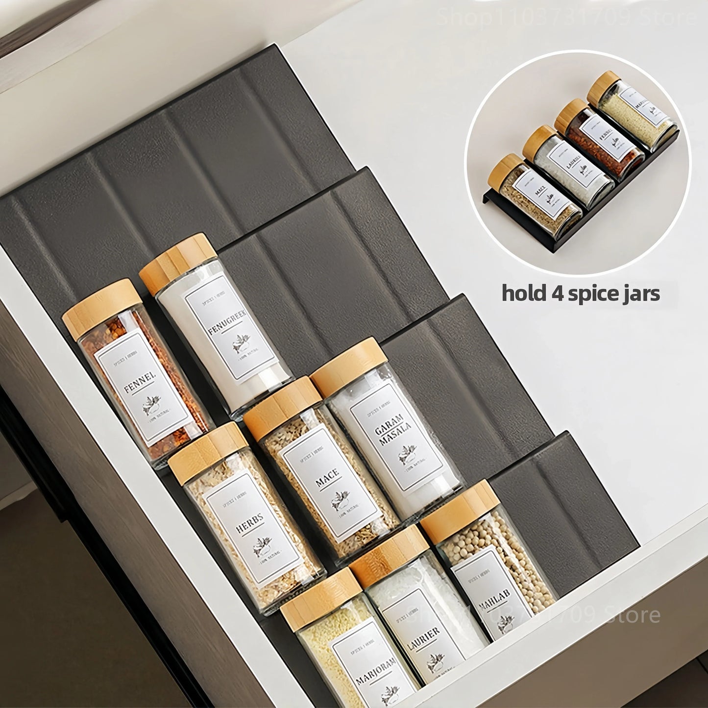 Kitchen Cabinet Spice Shelf