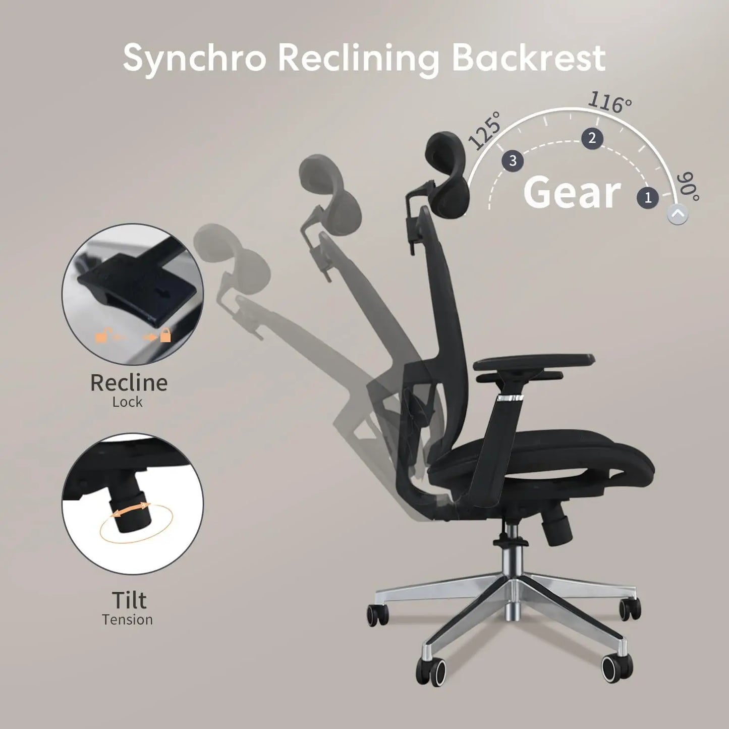 Ergonomic Mesh High-Back Chair