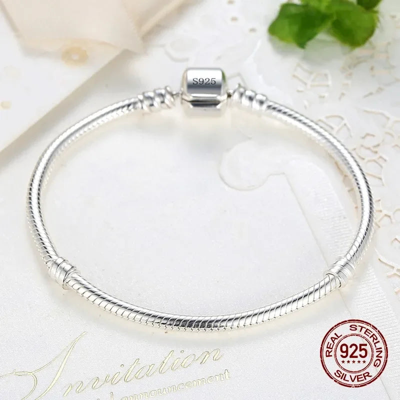 DOTEFFIL 925 Silver Snake Chain Bracelet