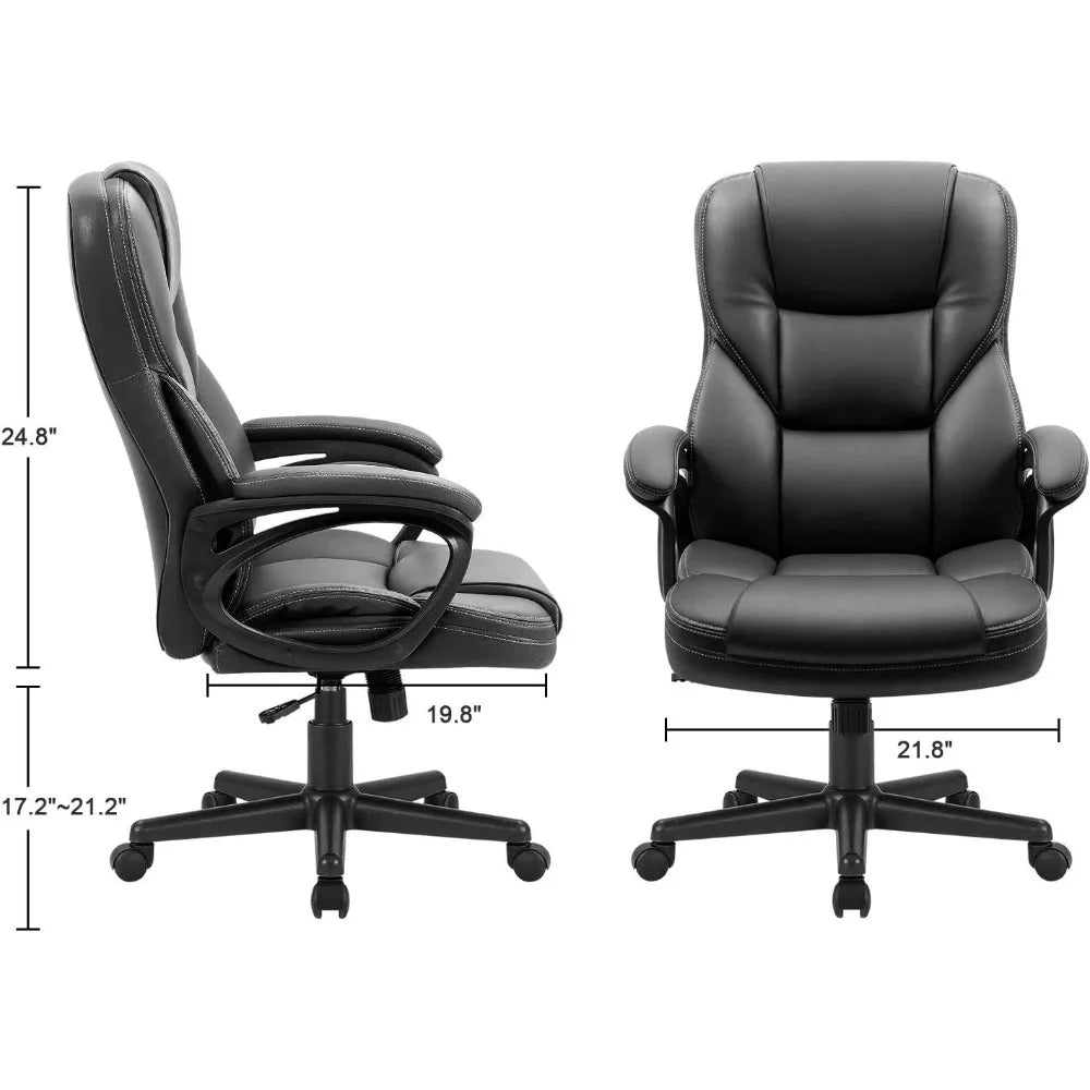 High-Back PU Leather Office Chair