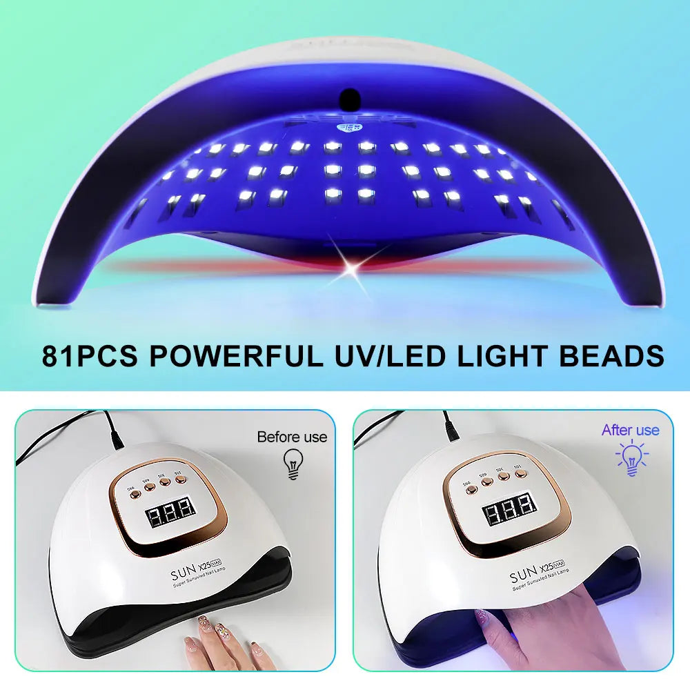 81LED UV Nail Art Lamp