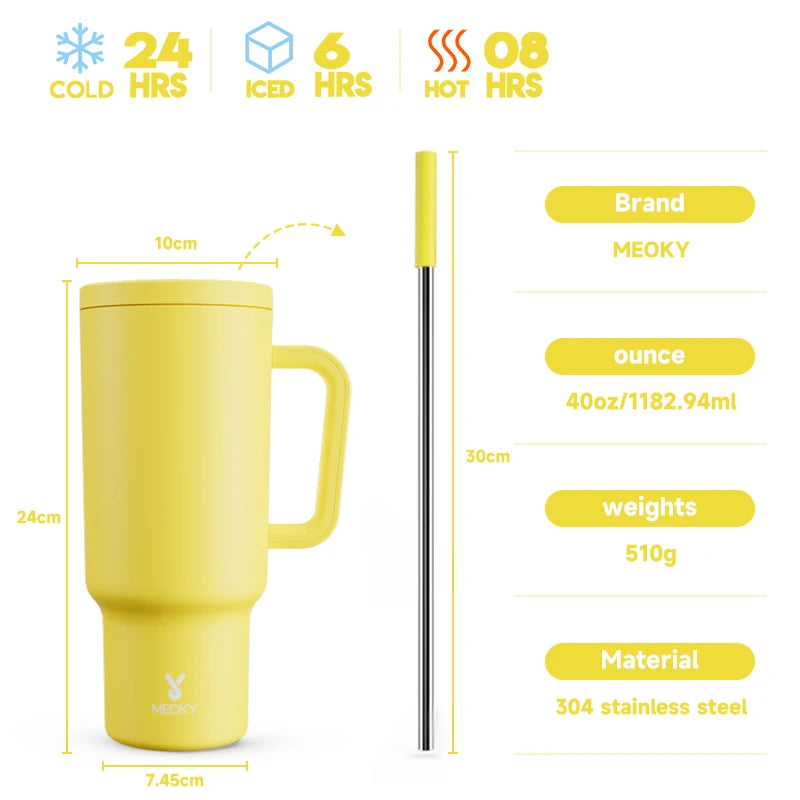 Meoky 40oz Stainless Steel Thermos