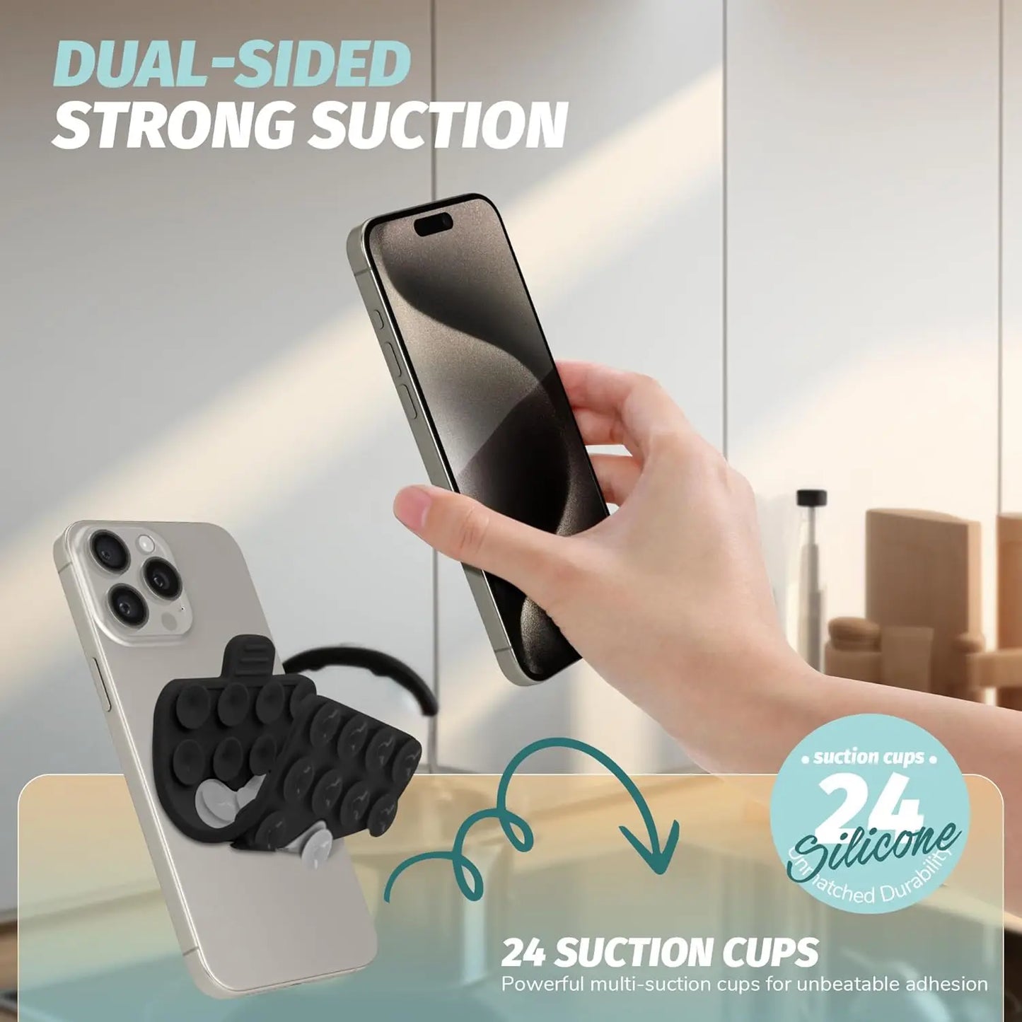Heart Shape Double-Sided Suction Holder