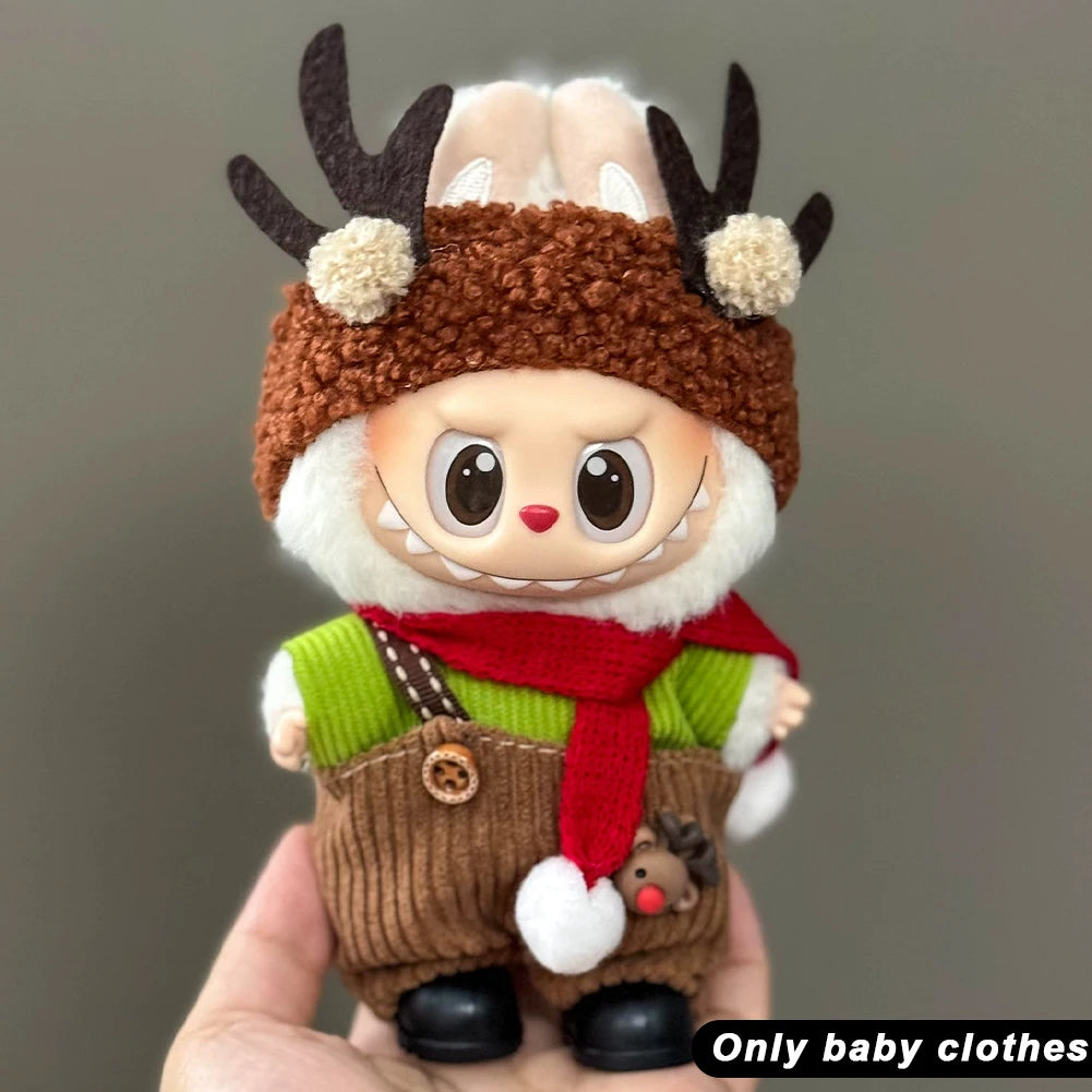 Labubu Plush Christmas Outfit Set