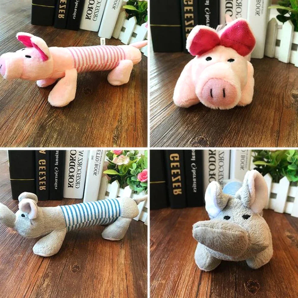 YOUSE Plush Animal Squeaky Pet Toy