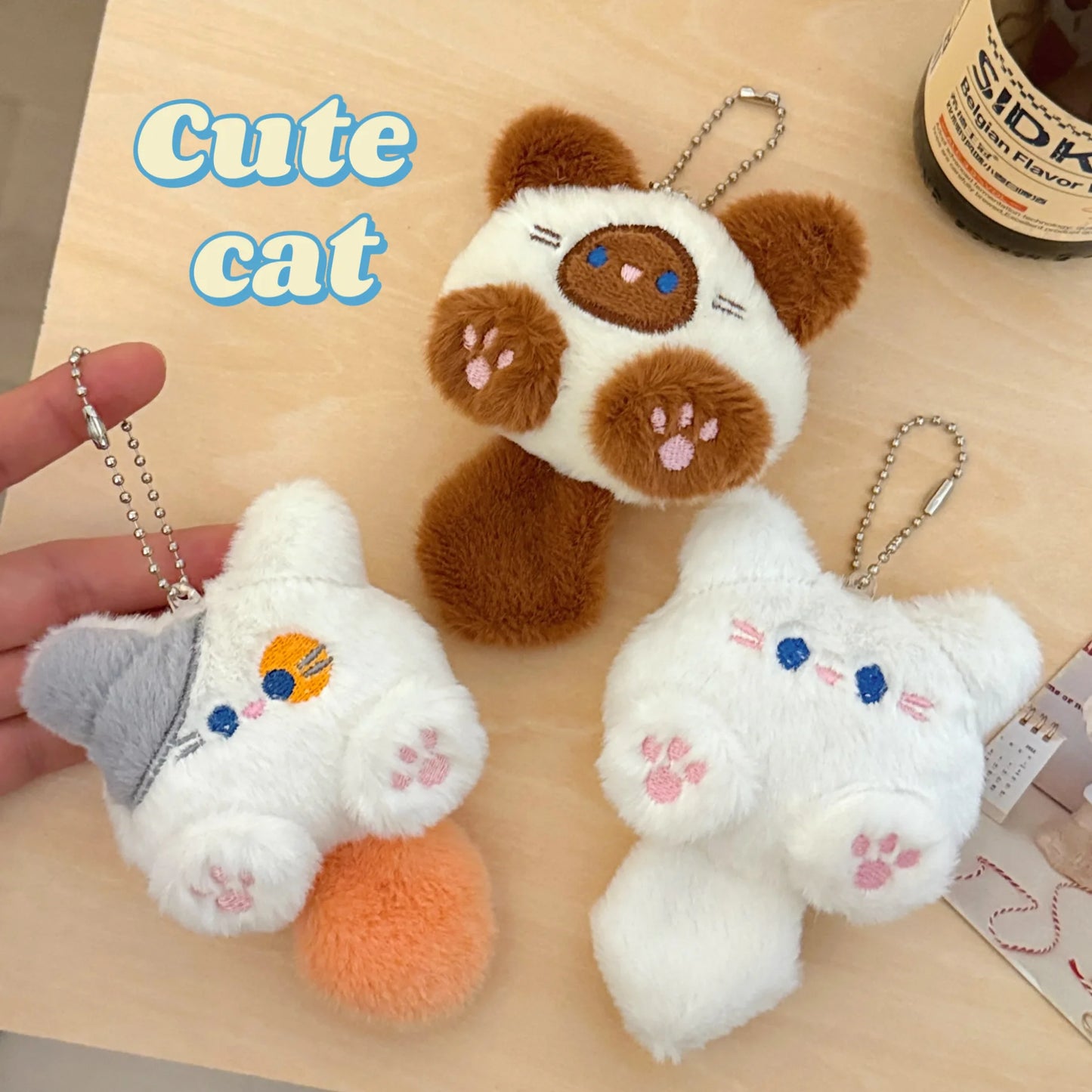 Plush Kitten Doll Keychain