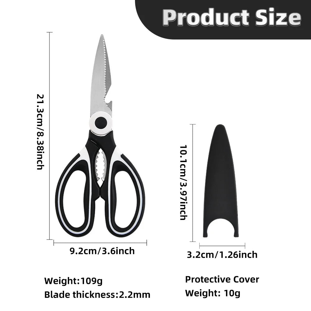 Multifunctional Kitchen Stainless Steel Scissors