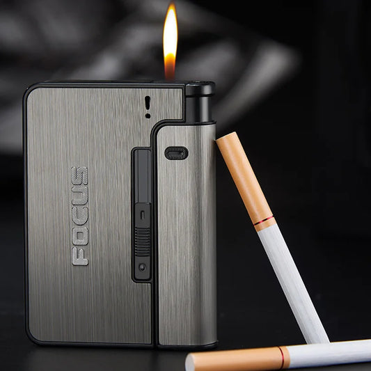 Portable Automatic Metal Cigarette Case