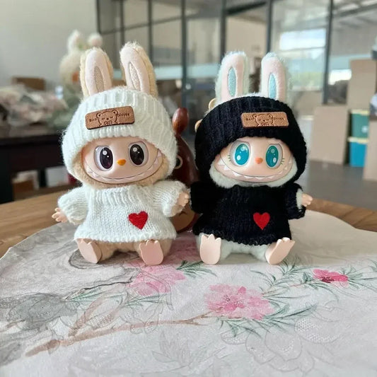 Labubu 17cm Monster Hoodie Doll Clothes Set
