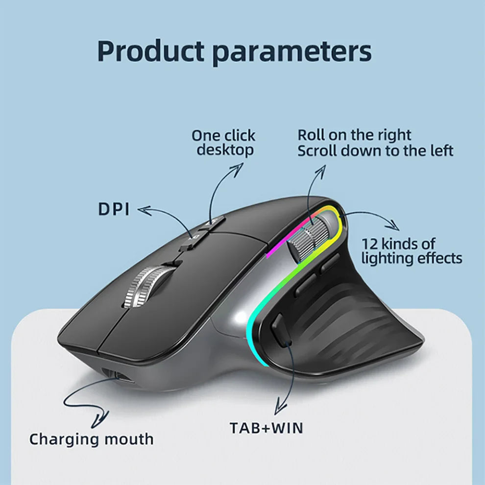 JOMAA RGB Bluetooth Wireless Mouse