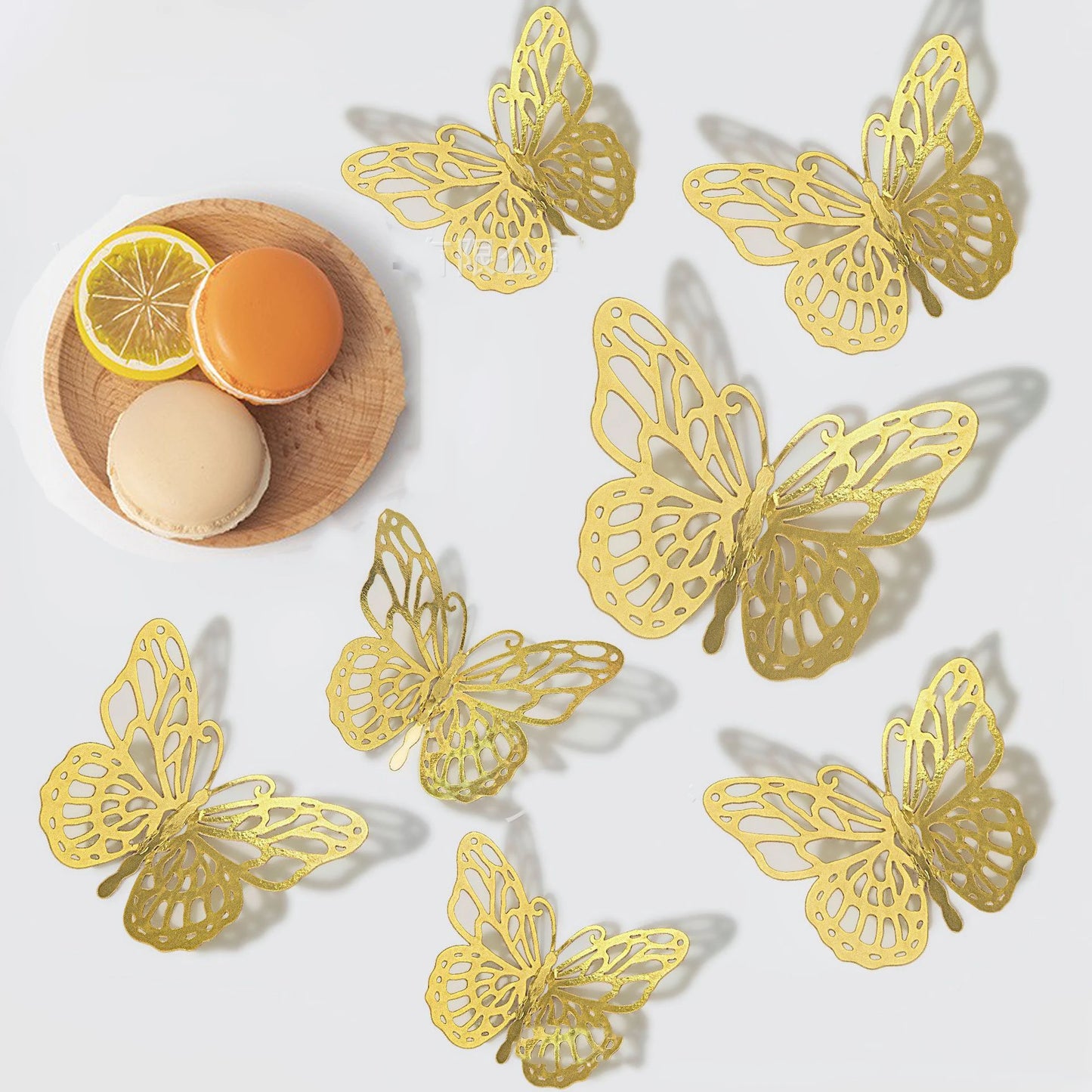 Gold 3D Butterfly Wall Decor
