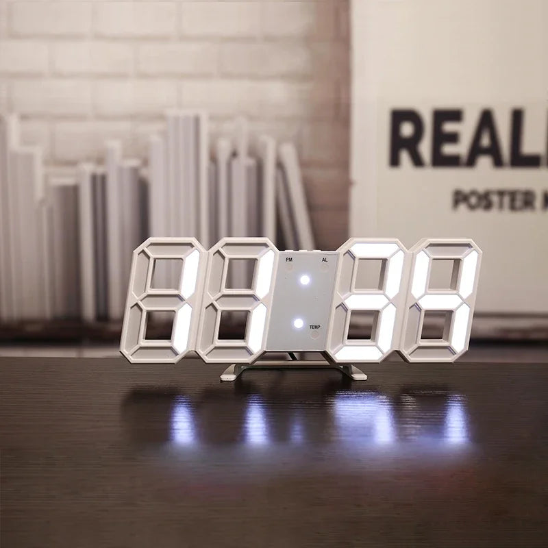 Modern 3D LED Wall Clock