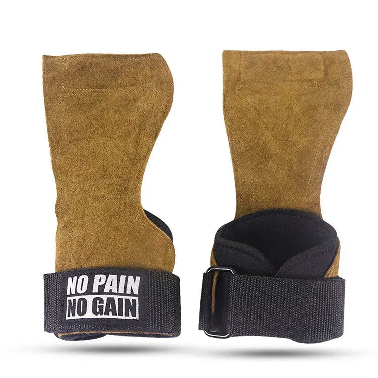 Cowhide Weightlifting Gym Gloves