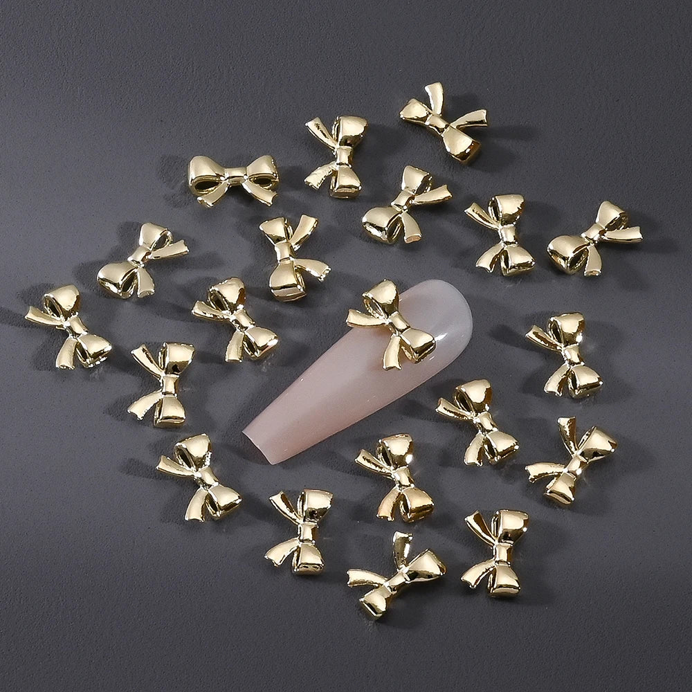 Gold/Silver Butterfly Nail Charms