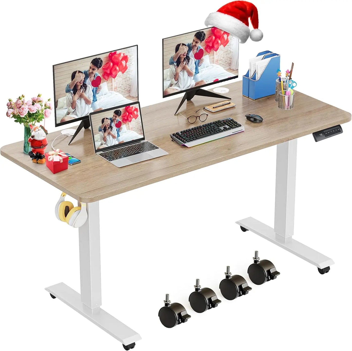 HUANZHUANG 48x24 Inch Electric Standing Desk
