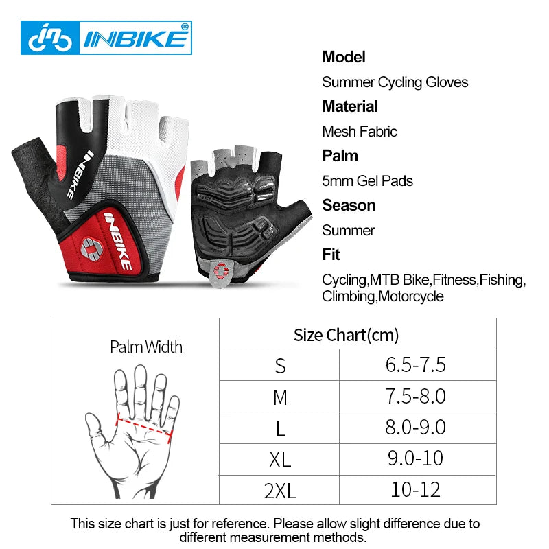 INBIKE Shockproof Cycling Gloves
