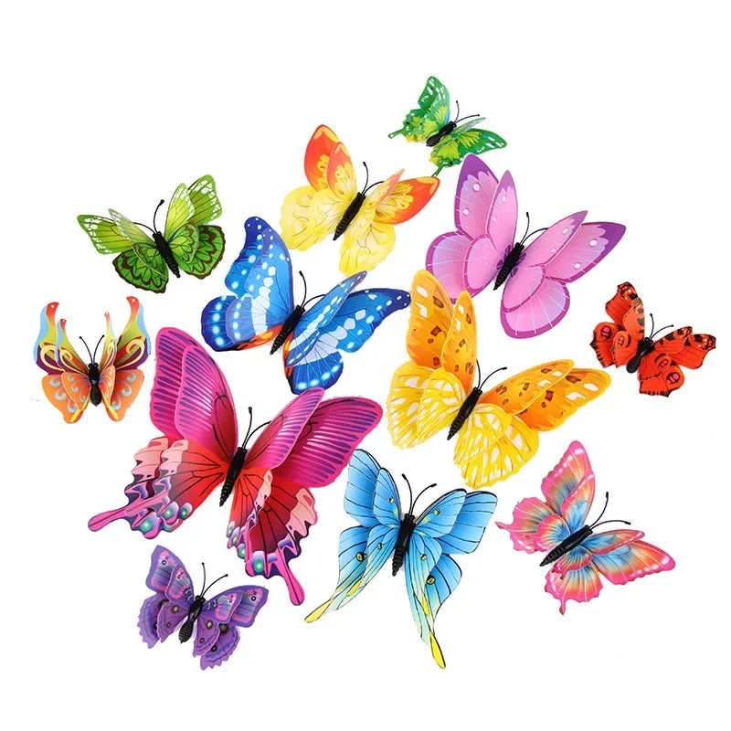 Vibrant Butterfly Fridge Magnets