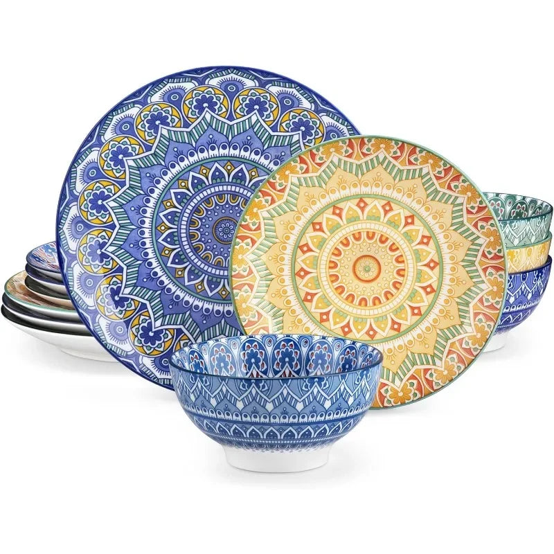 Mandala Porcelain Dinnerware Set