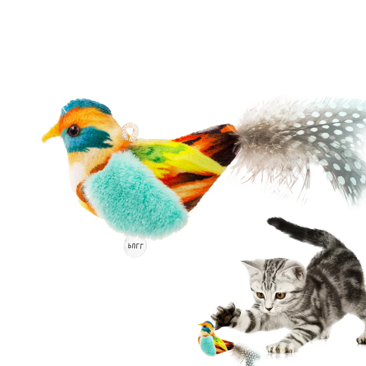 Realistic Chirping Bird Cat Toy