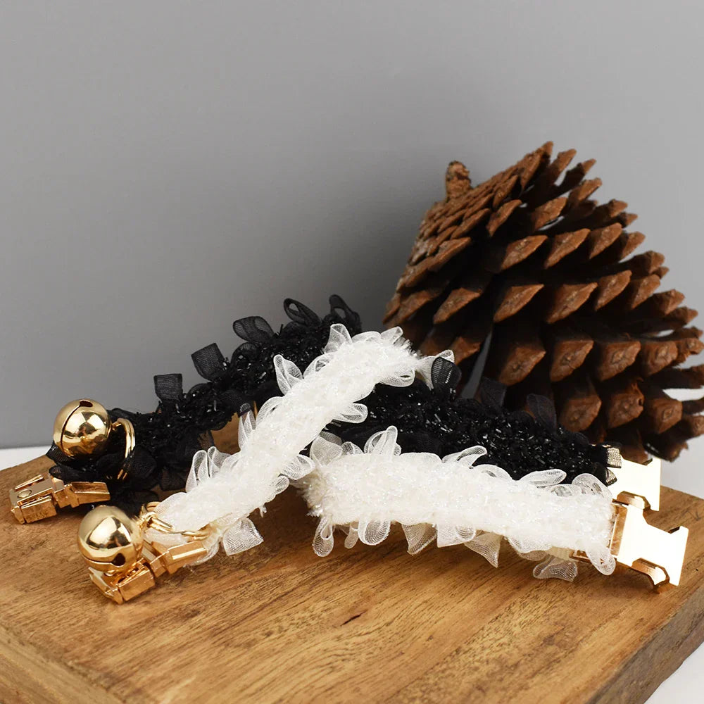 Personalized Lace Cat Adjustable Collar