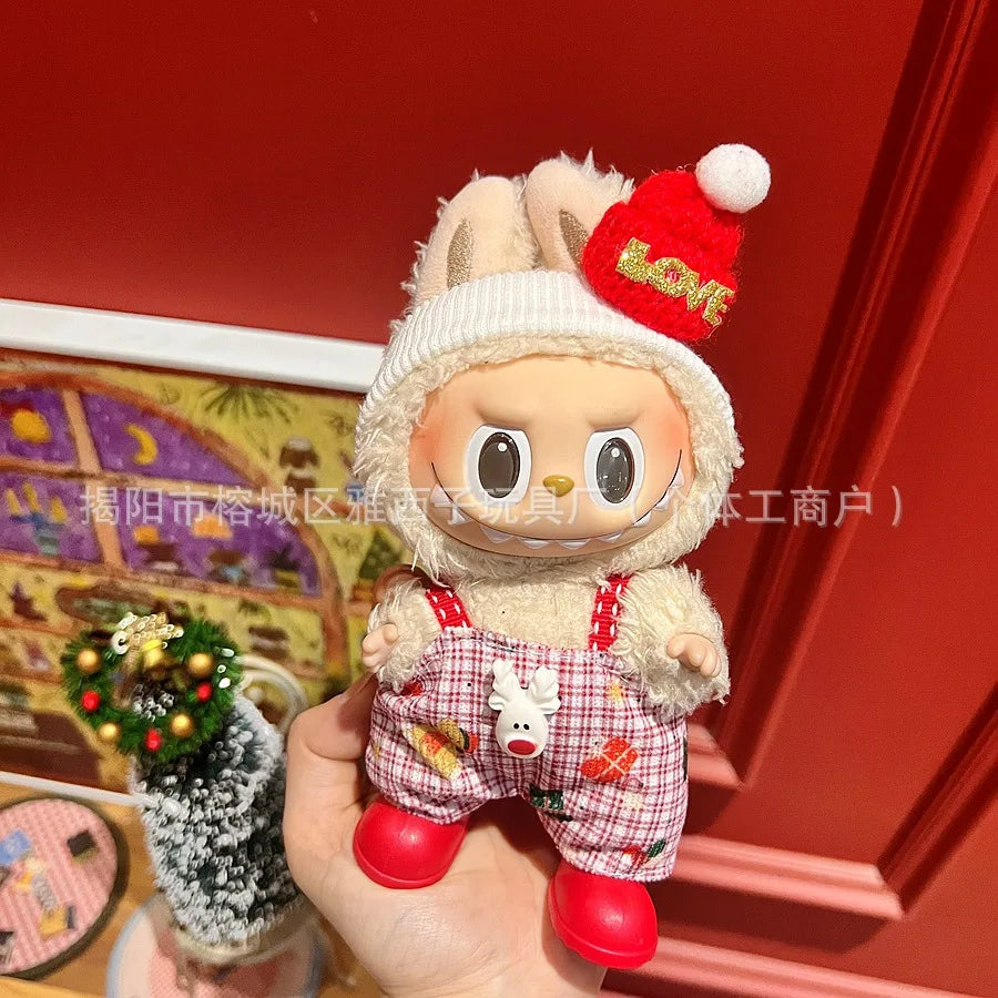Labubu Santa & Snowman Outfit