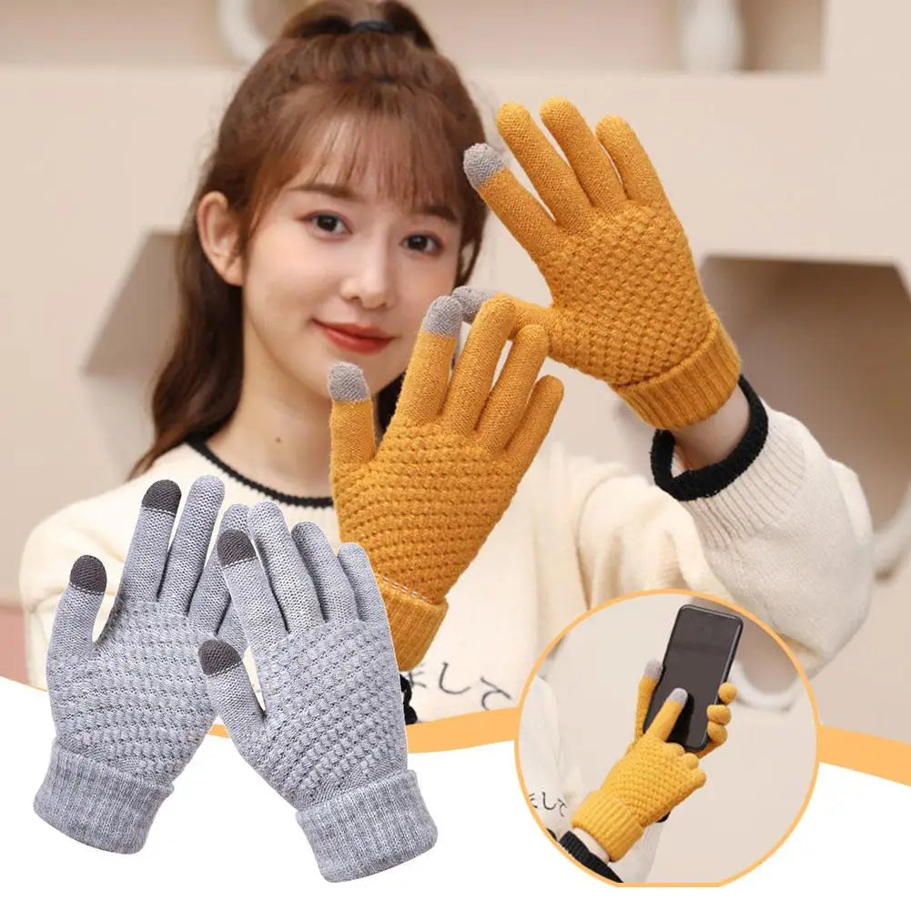 Unisex Knit Touchscreen Gloves