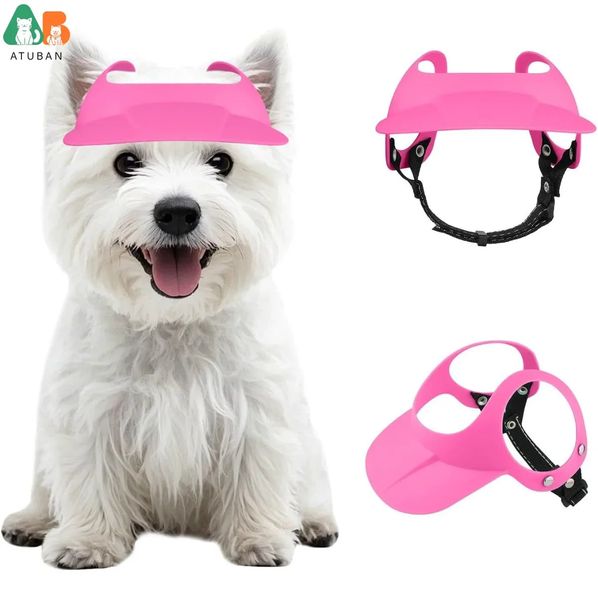 ATUBAN Adjustable Dog Sun Hat