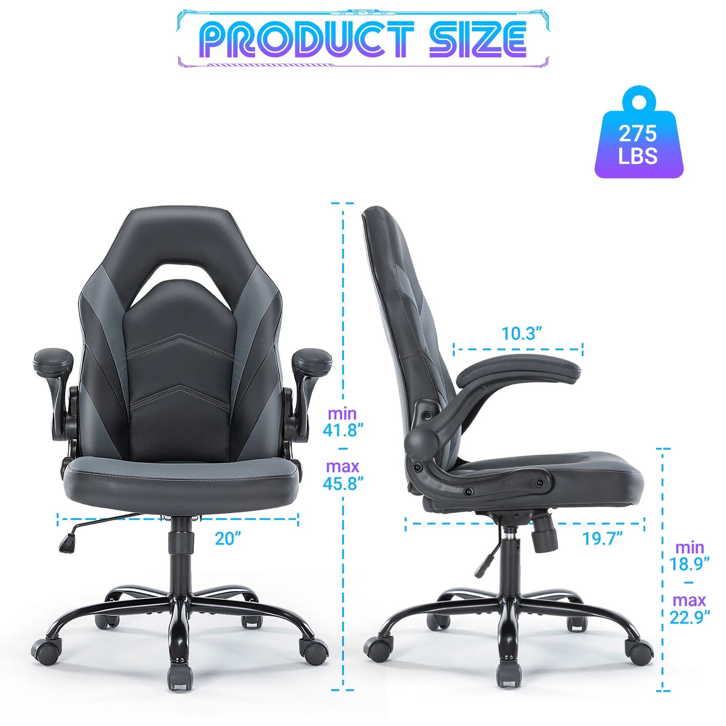 JHK Ergonomic PU Leather Gaming Chair