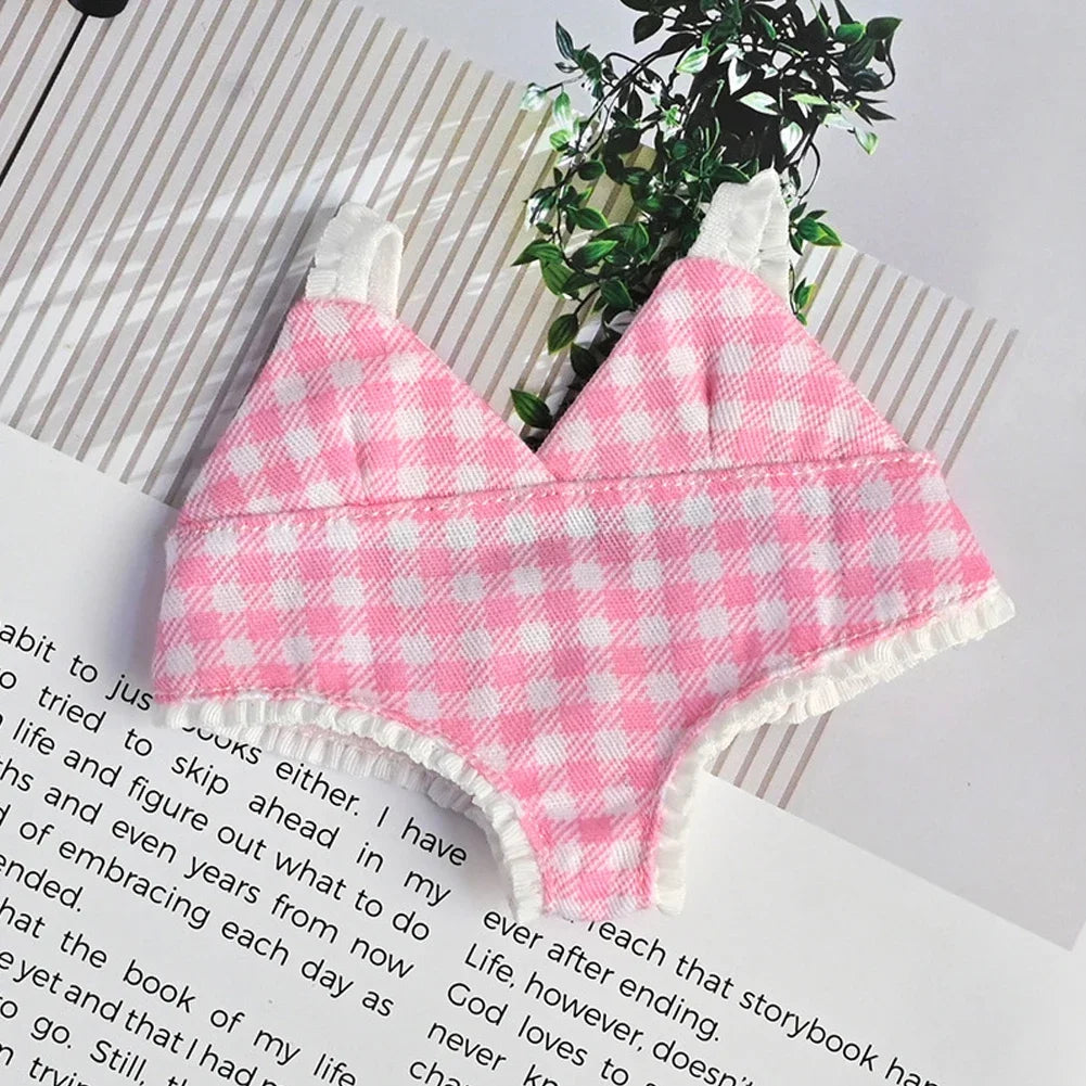 Pink Swimsuit for Labubu 15–17cm