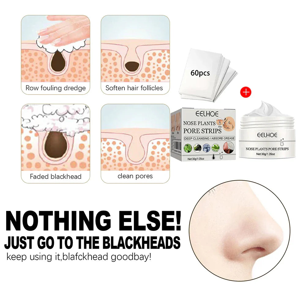 60pcs Blackhead Remover Nose Strips