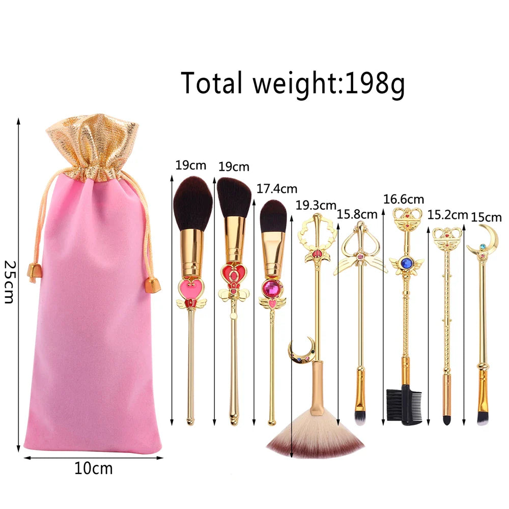 TAKARA TOMY Sailor Moon 8PCS Makeup Brush Set