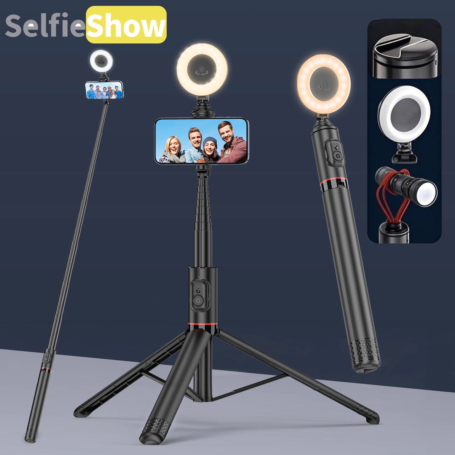 Selfieshow Bluetooth Phone Tripod