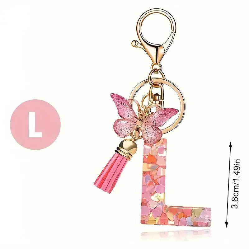 A-Z Letter Metal Keychain