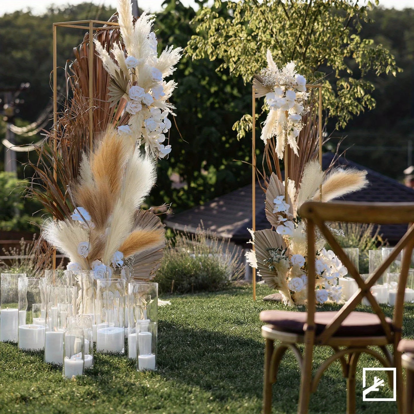 Artificial Pampas Grass Decoration Set