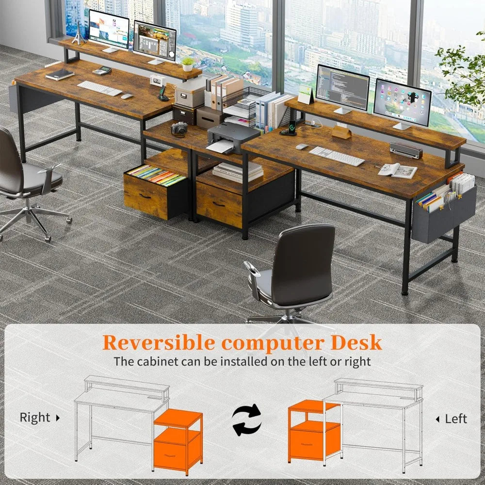 Office Desk with Drawers