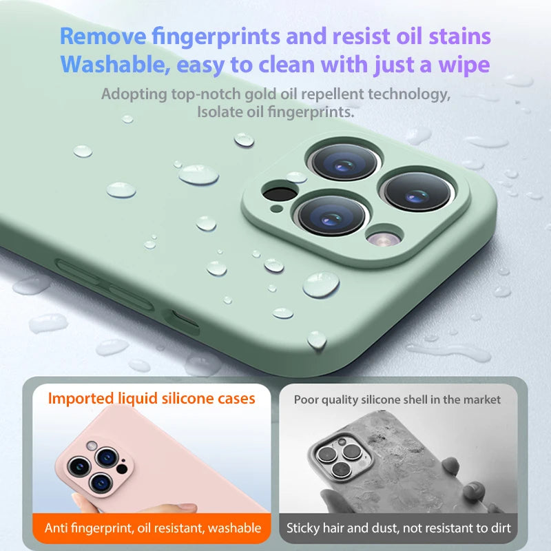 Liquid Silicone Soft iPhone Case