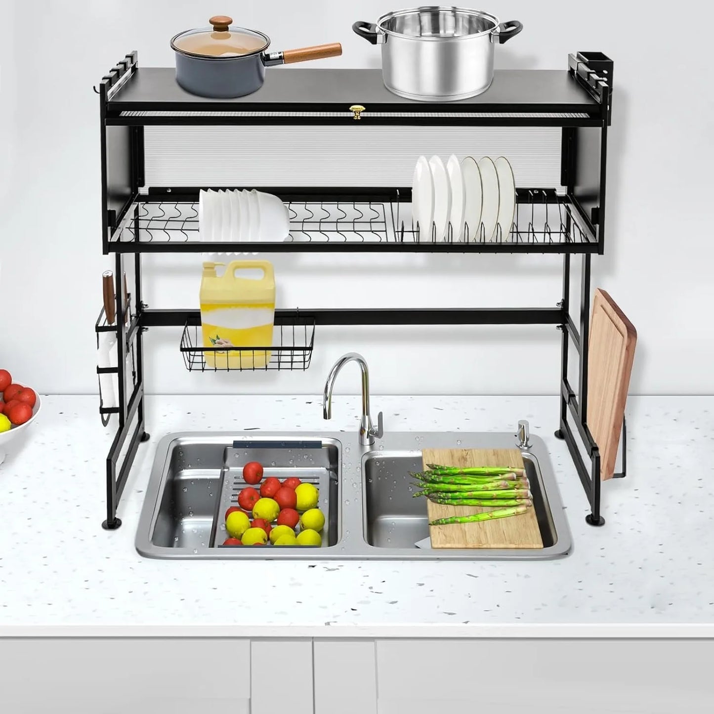 2-Tier Over Sink Dish Rack