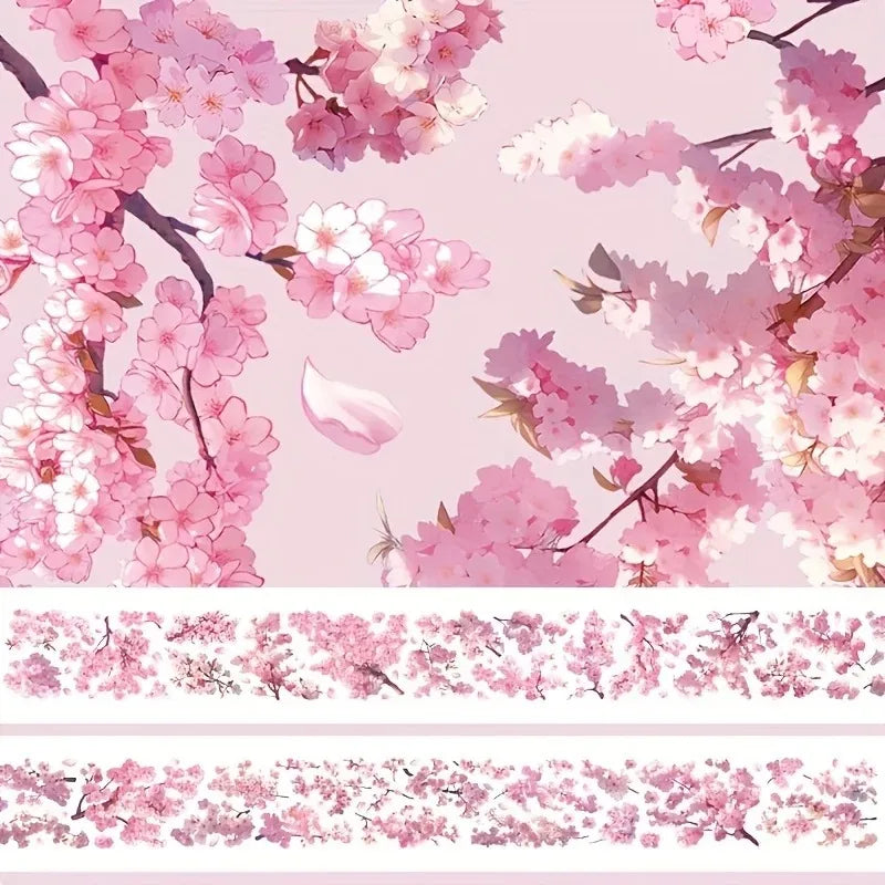 Sakura Pink Flower Decorative Tape