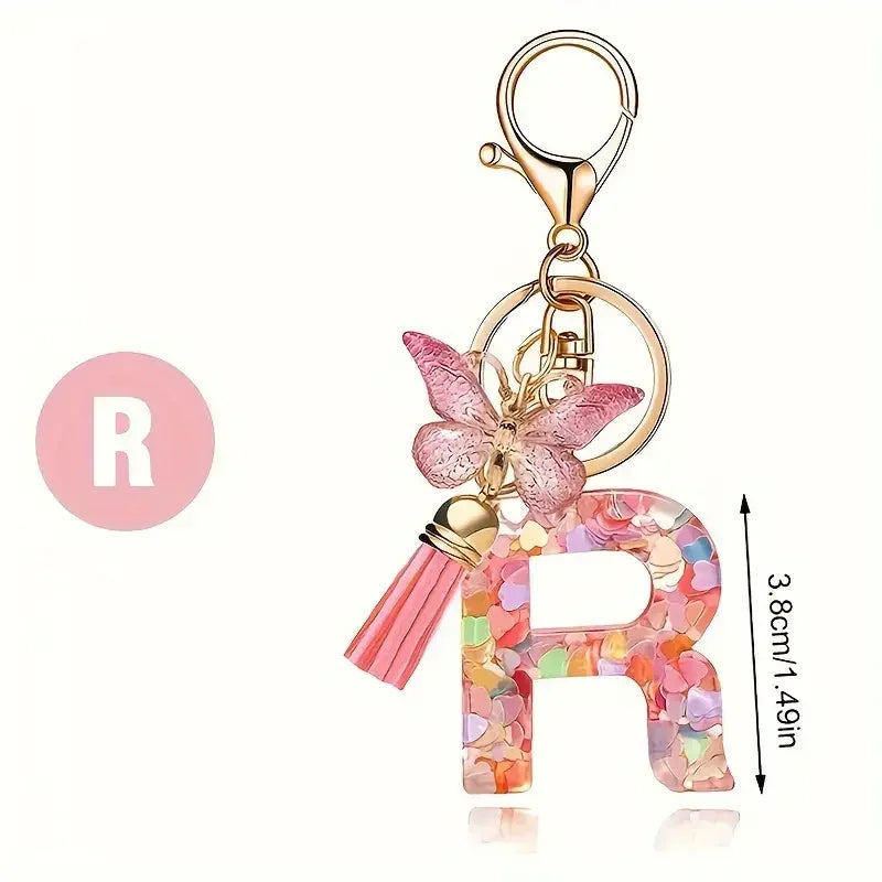 A-Z Letter Metal Keychain