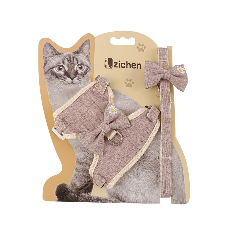 Daisy Mesh Cat Harness Set
