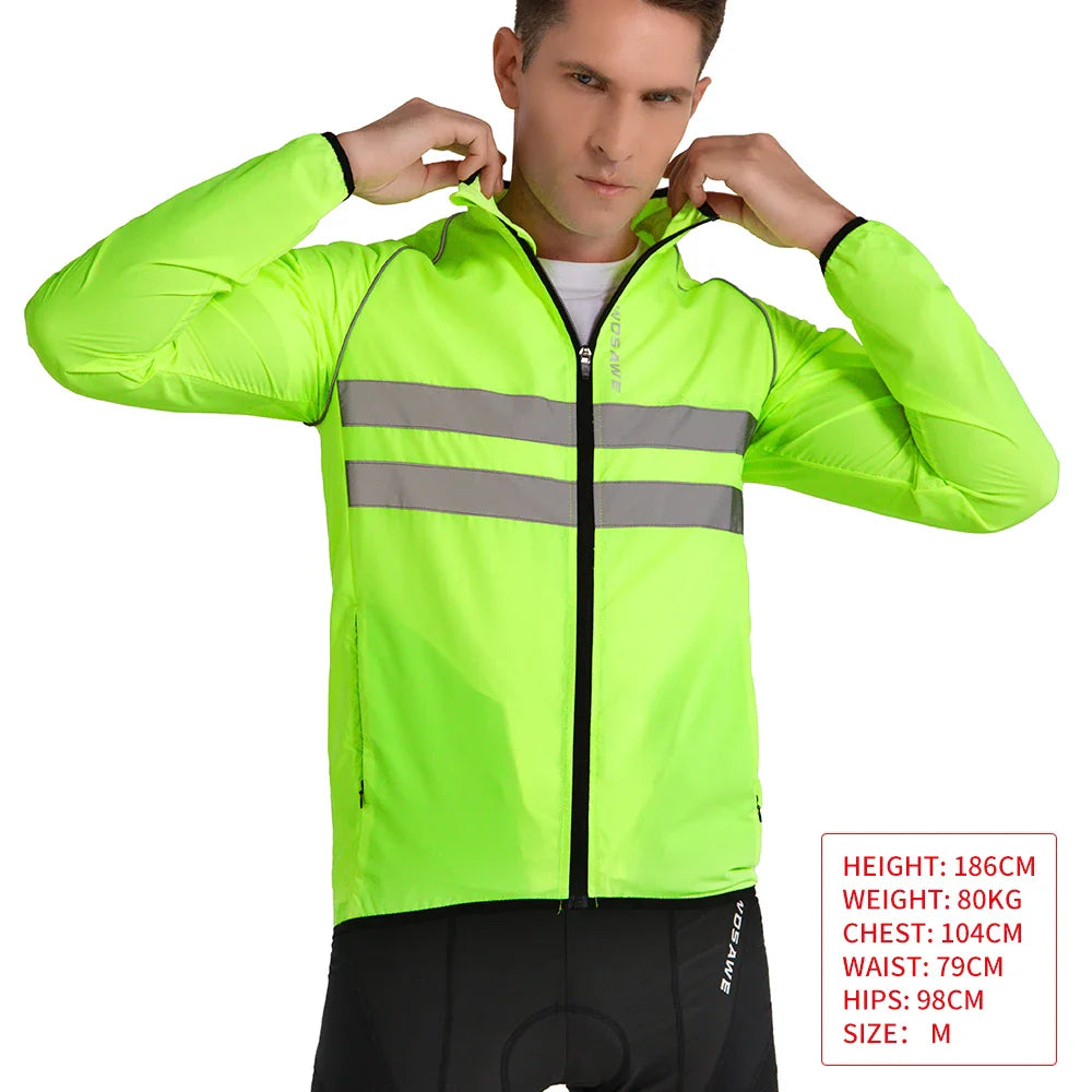 WOSAWE Men Cycling Windbreaker