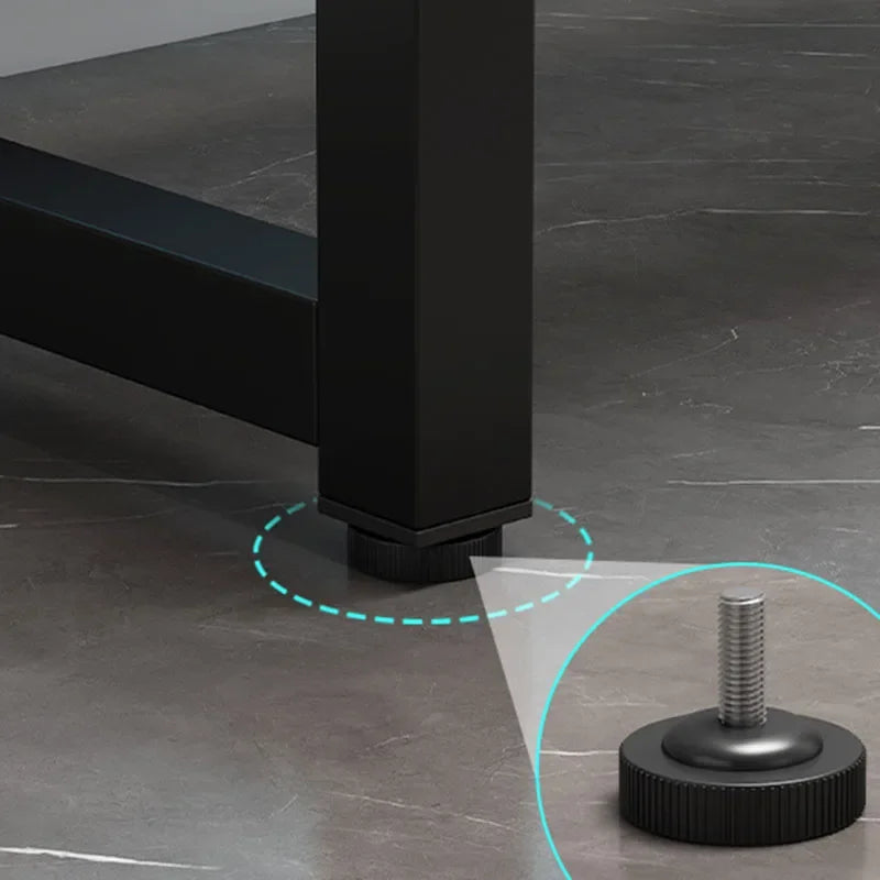 OLOEY European Black Metal Computer Desk