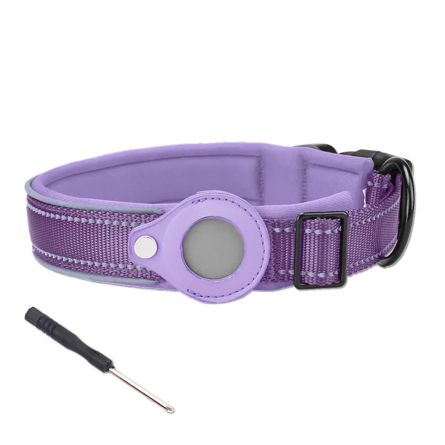 Dog Collar Waterproof Reflective Airtag