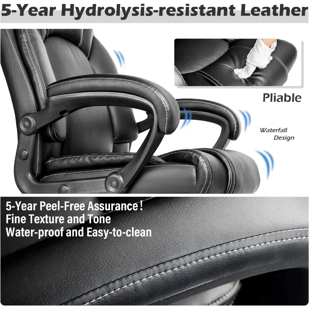 GUANGBAI Ergonomic Leather Executive Office Chair