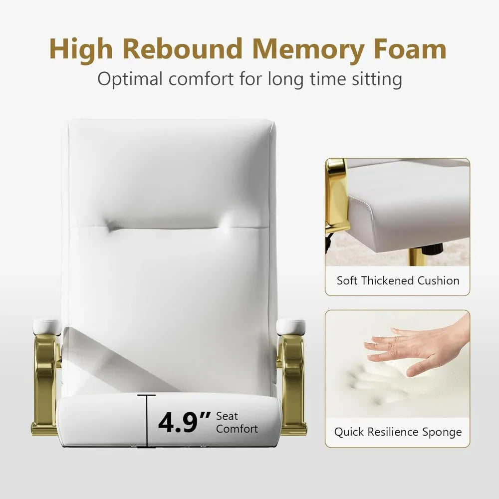 White Gold Executive Office Chair